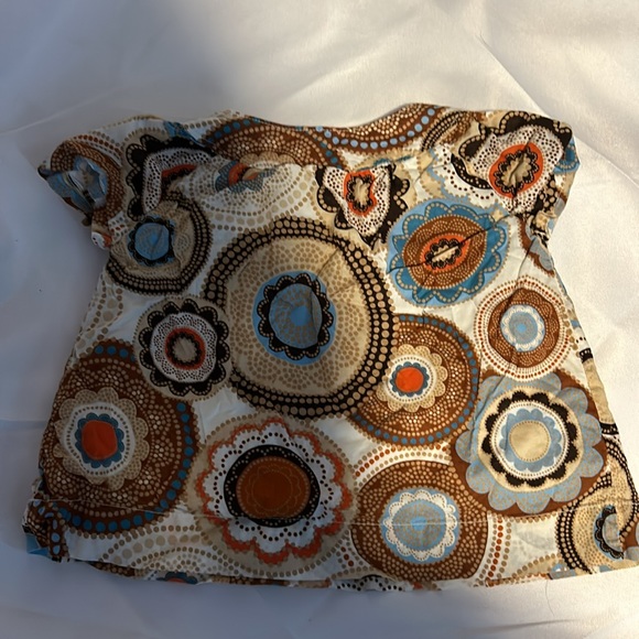 2/$10 Gap Floral shirt Top shirt 12-18 months Blouse shirt earthy vibe pattern - Picture 5 of 5